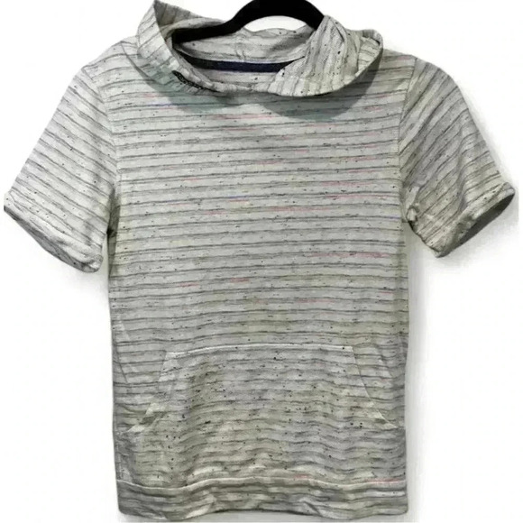 Cat & Jack Girl’s Striped Hooded Shirt Multicolor Size Medium - Picture 1 of 7